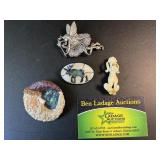 4 J.J. Fairy brooch & Decorative Brooches / Pins