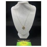 Sterling Silver necklace with 10k mom pendant