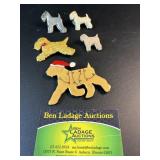 Terrier brooches Decorative Brooches / Pins