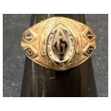 10K Yellow Gold Josten 1971 "G" Class Ring
