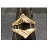 14K Yellow Gold Baguette Ring
