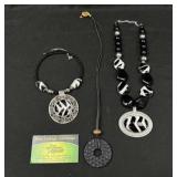 3 Black & White Statement Necklaces