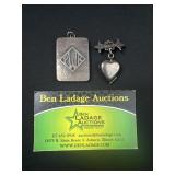 Sterling Silver lockets - 24.96 grams