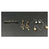 4 Sets of Sterling Silver earrings