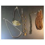 5 necklaces - 3 beaded