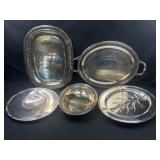 W M Rogers silver plated platter and more