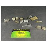 Cufflinks and tie clips