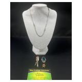 Sterling Silver necklace, earring and pendants