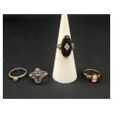 4 Fashion Rings, 2 are Avon