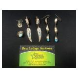 Sterling Silver Turquoise Earrings
