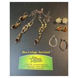 Bead necklaces & earrings set & more