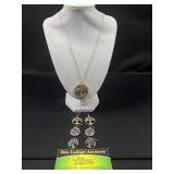 Tree of life necklace and earrings