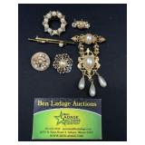 Pearl like Decorative Brooches / Pins