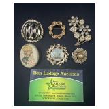 6 Monet & More Decorative Brooches / Pins