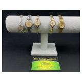 5 Watches - Westclox, Baylor, Clinton 25, Wyler