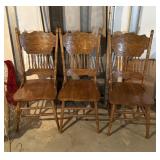 3 Wooden Chairs