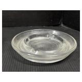 Clear glass ashtrays