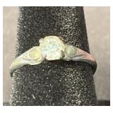 Vintage Sterling Silver ring -Missing Stones-1.21g