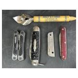 Pocket knives and kelly