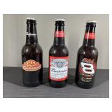 3 Large Budweiser 15" Bottles