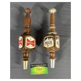 Busch and Budweiser Tap Handles, 12"