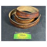 40" ornate  leather belt