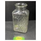 Clear glass pitcher