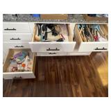 Contents of three drawers