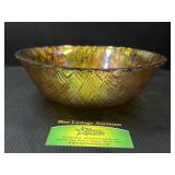Carnival glass bowl