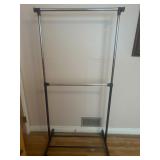 Adjustable Rolling Clothes Rack