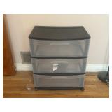 Sterilite Rolling Plastic Storage Cabinet