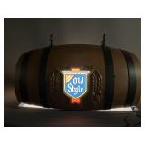 Old Style Beer Barrel Light w/ Original Box, NOS