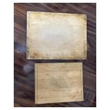 wooden cutting boards x 2
