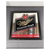 Miller Genuine Draft Beer Mirror Sign