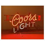 Coors Light Neon Sign - Works!