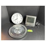 Electric Photo Frame & Two Wall Clocks