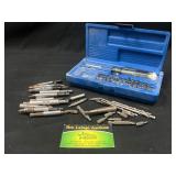 Magna screw driver bit set and drill bits