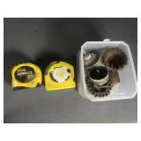 Corded Angle Grinder, Tape Measures, and More