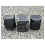 AIWA Speakers and disk changer system