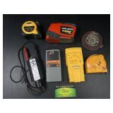 Black & Decker auto tape, zircon stud finder, and