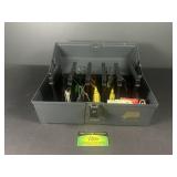 Tackle box of Spinner Lures