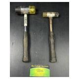 Rubber mallet with replacable ends