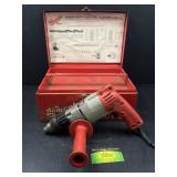 Milwaukee hammer drill with tool box