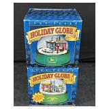 2 John Deere Holiday Globes