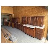 Set of Cabinets, brown