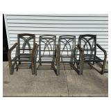 6 Patio Chairs 36ï¿½ x 23ï¿½ x 21ï¿½
