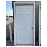 White Door With Frame
