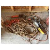 Drop cables and work lights