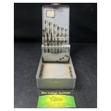 Drill bits with metal storage case