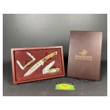 Winchester Fixed Blade and pocket knife Set